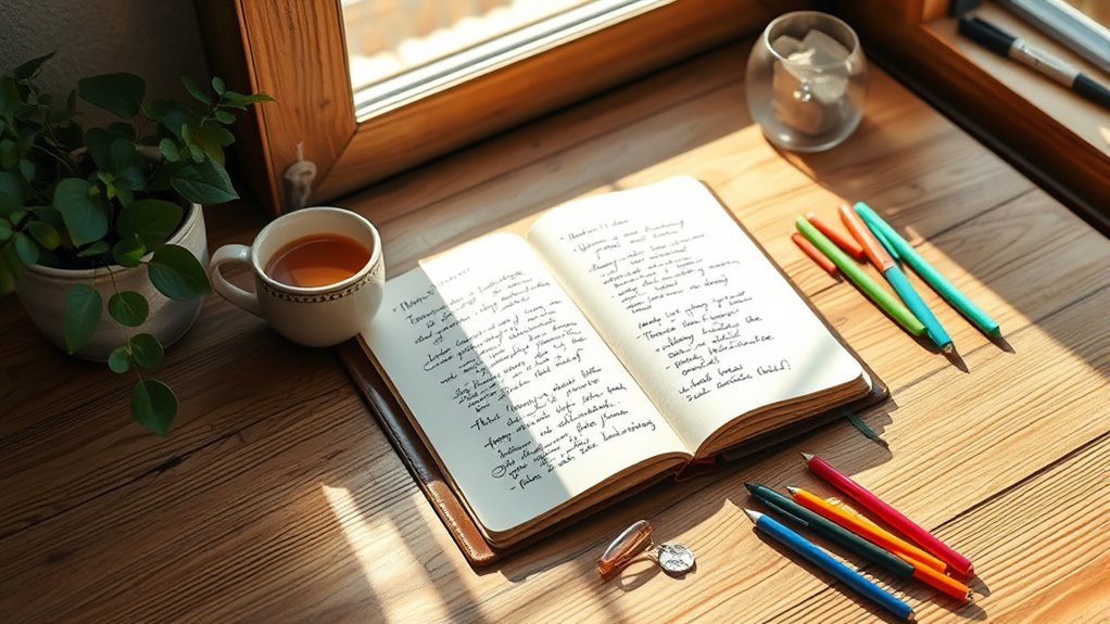 consistent focused journaling routine