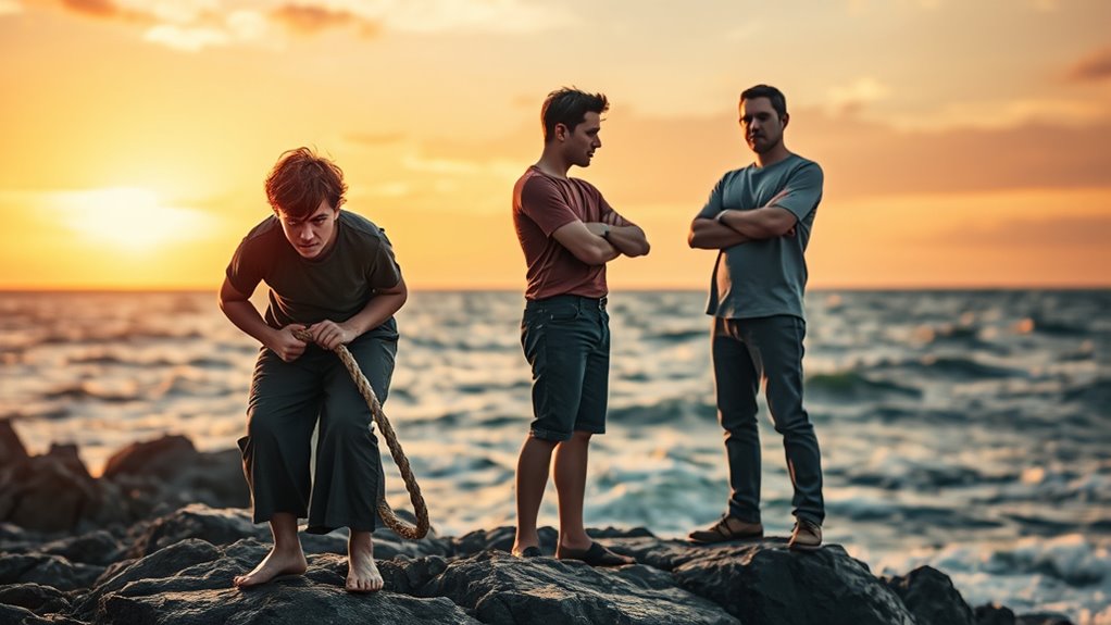 clingy versus distant behaviors