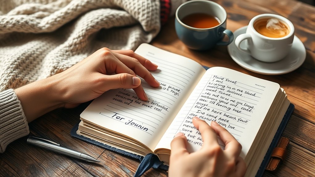 consistent comfortable journaling practice