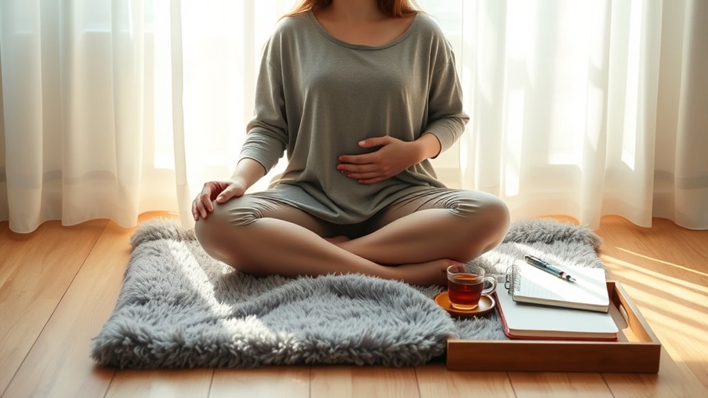 deep breathing calms nerves