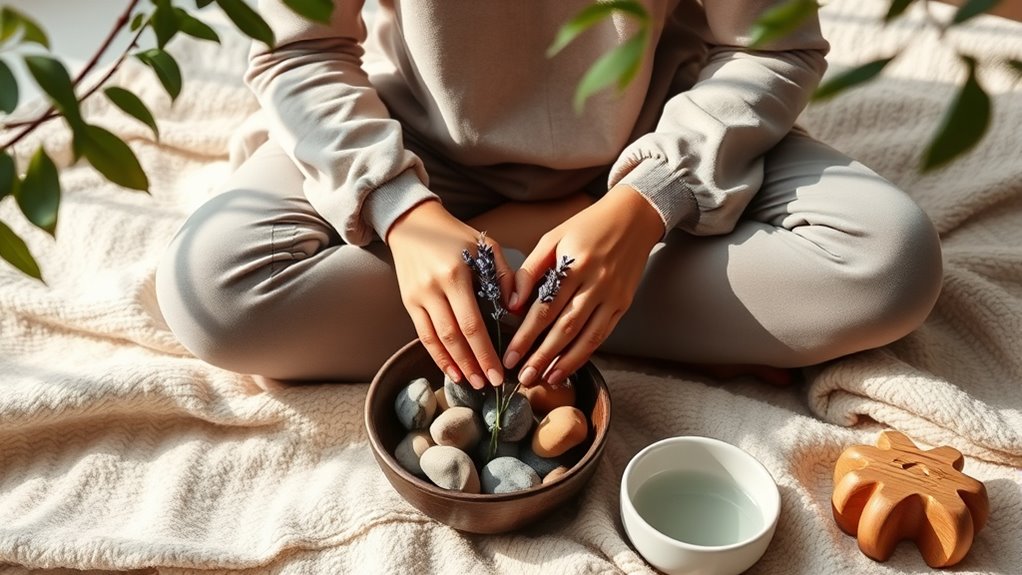 engage senses for calm