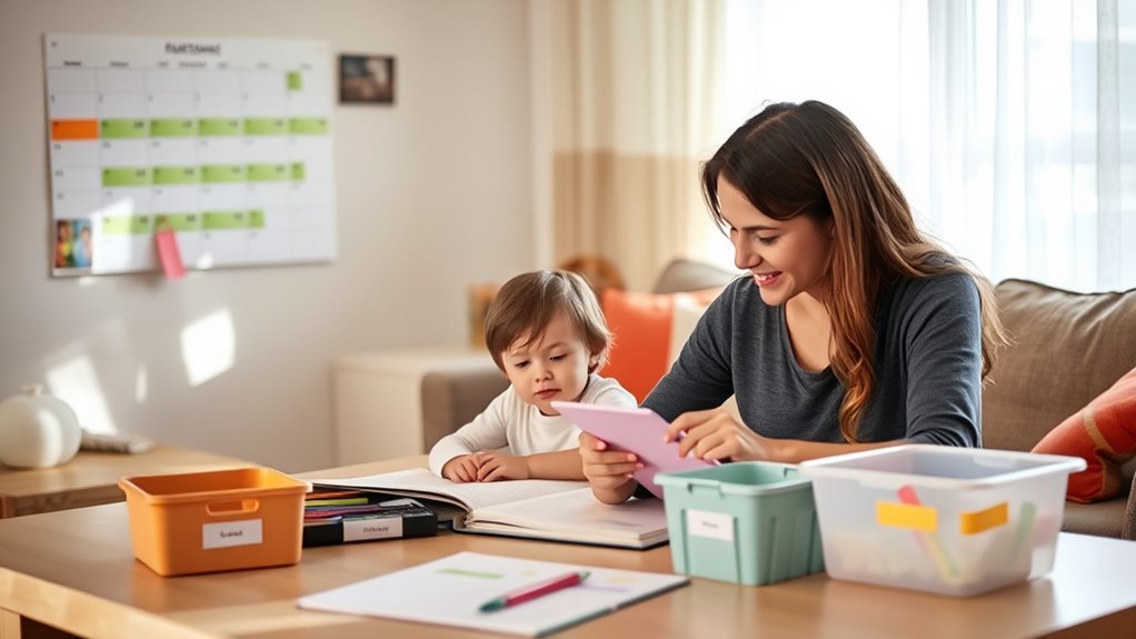 establish routines and boundaries