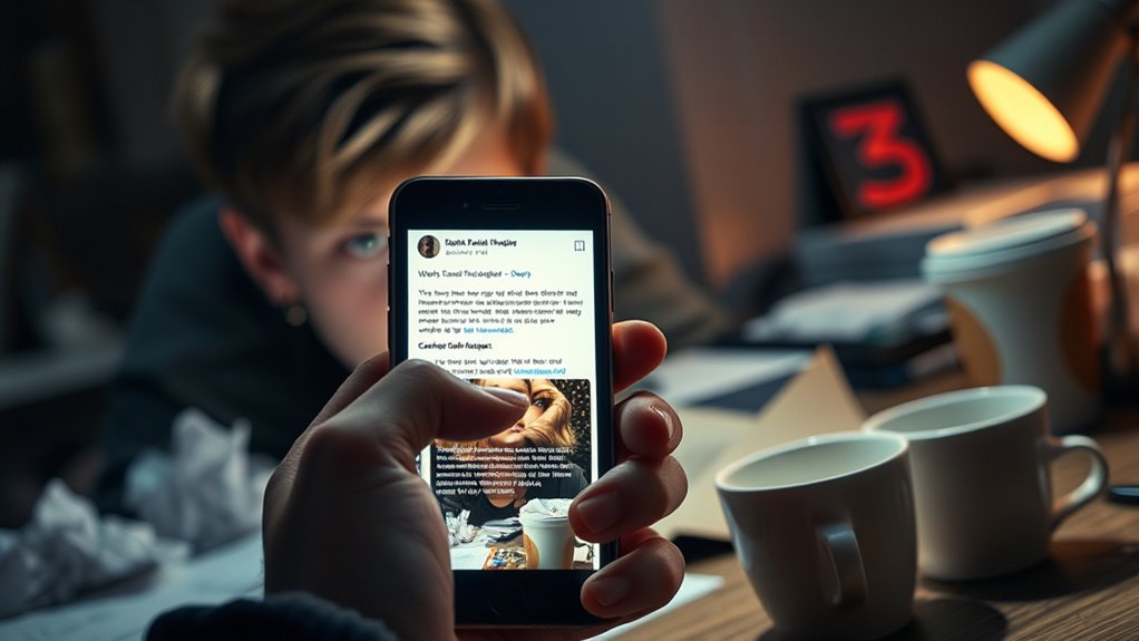 impulsive posting prompts regret