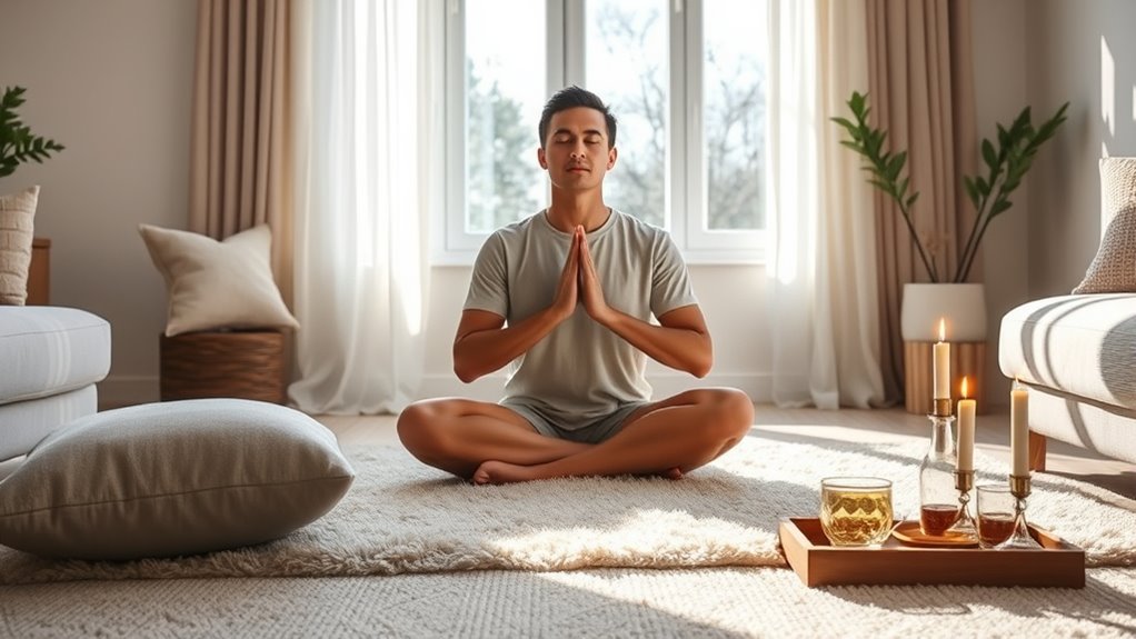 mindful breathing fosters calm