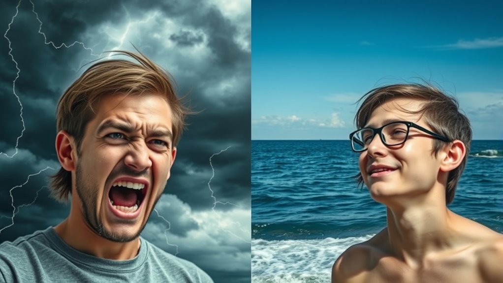 rapid mood shifts differentiate disorders