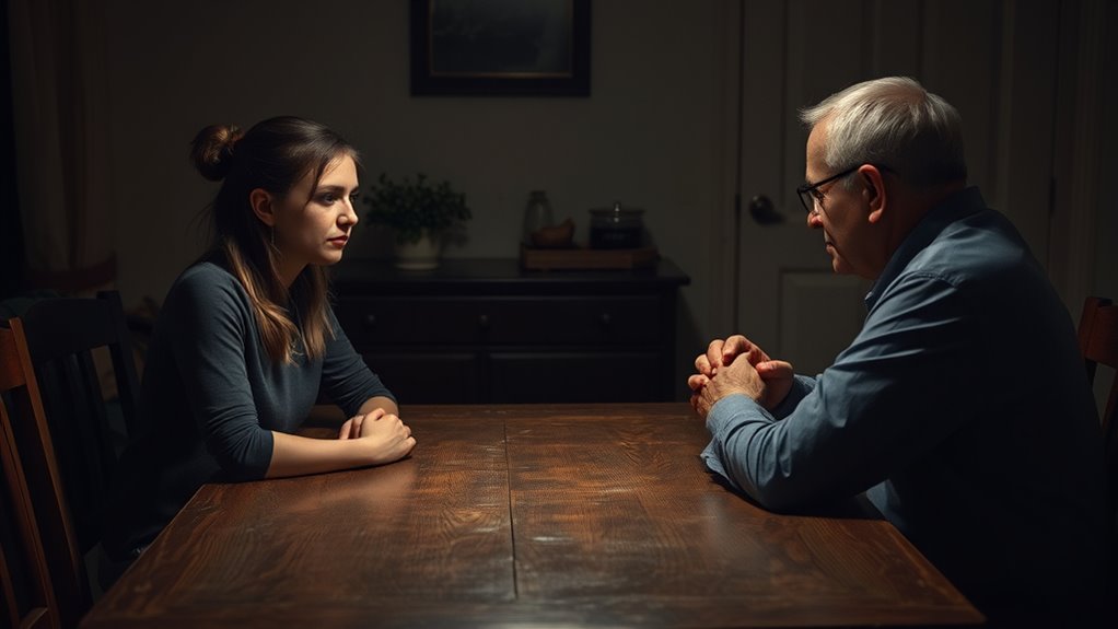 silent cautious emotional connection