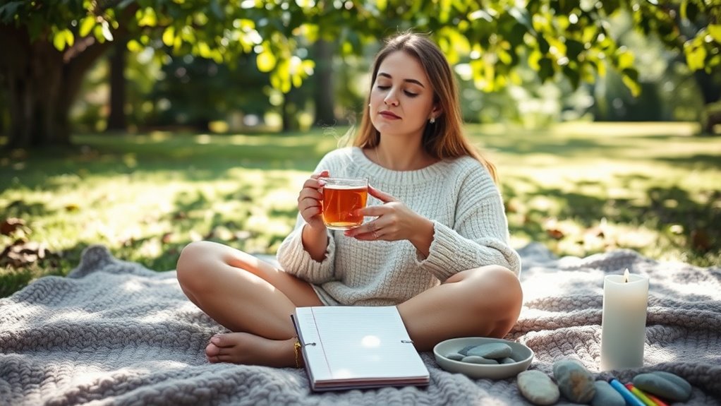 use comforting calming activities