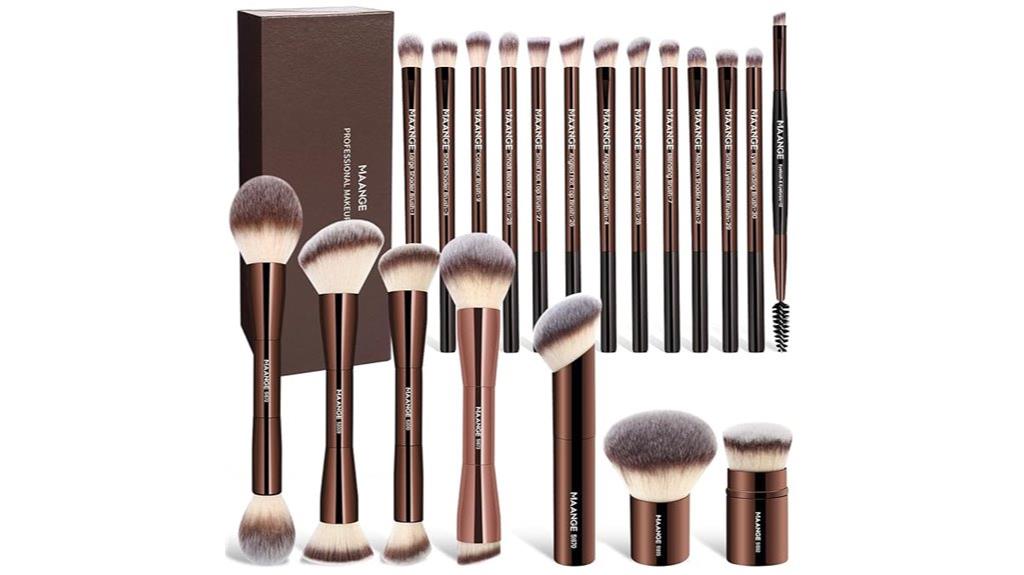 20 piece makeup brush set