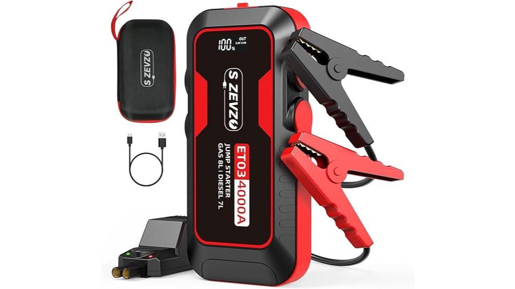 4000a car jump starter