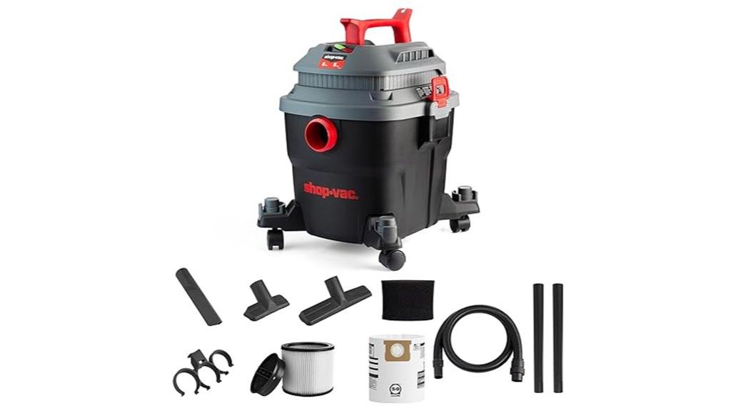 6 gallon wet dry shop vac