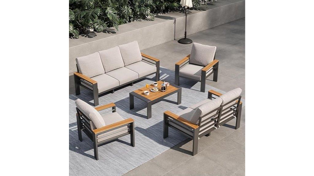 aluminum patio furniture set