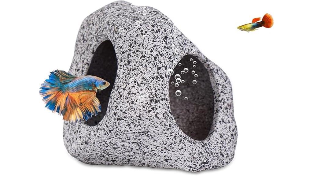 aquarium cave fish decor