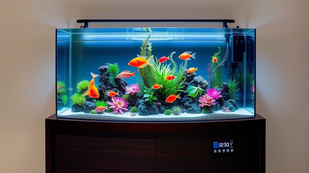aquarium size material maintenance
