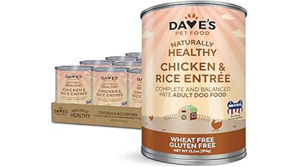 canned chicken rice dog food