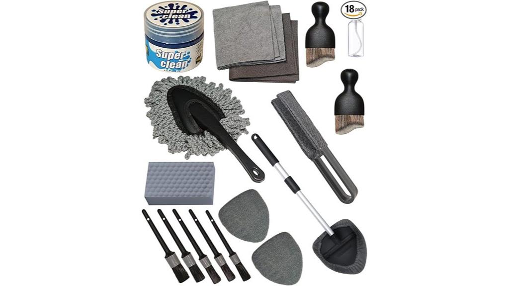 car interior cleaning set