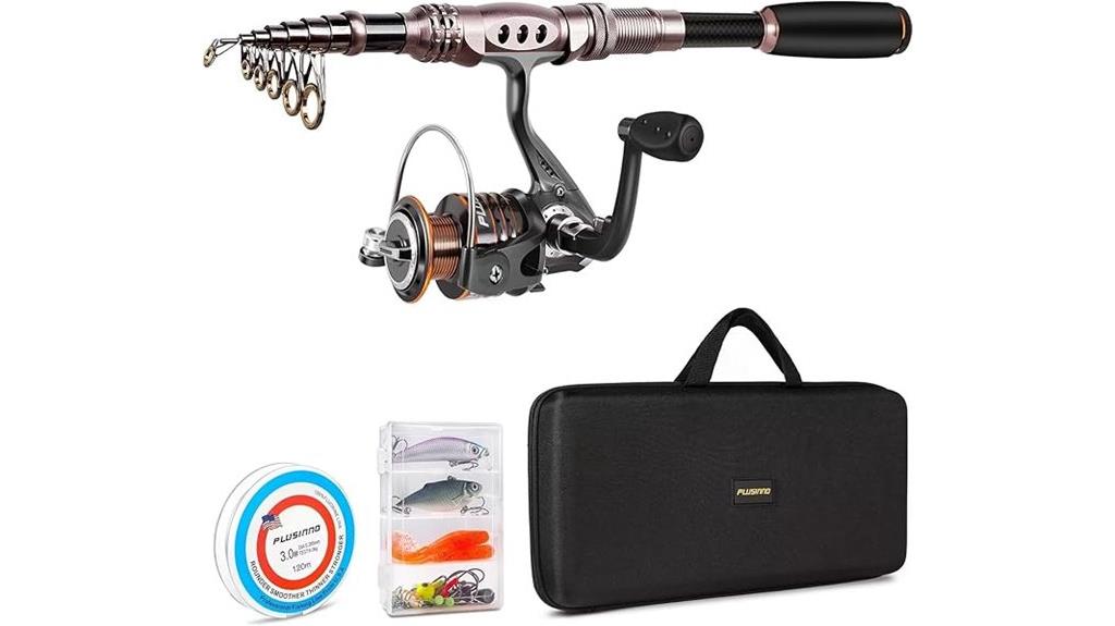 carbon fiber telescopic fishing combo