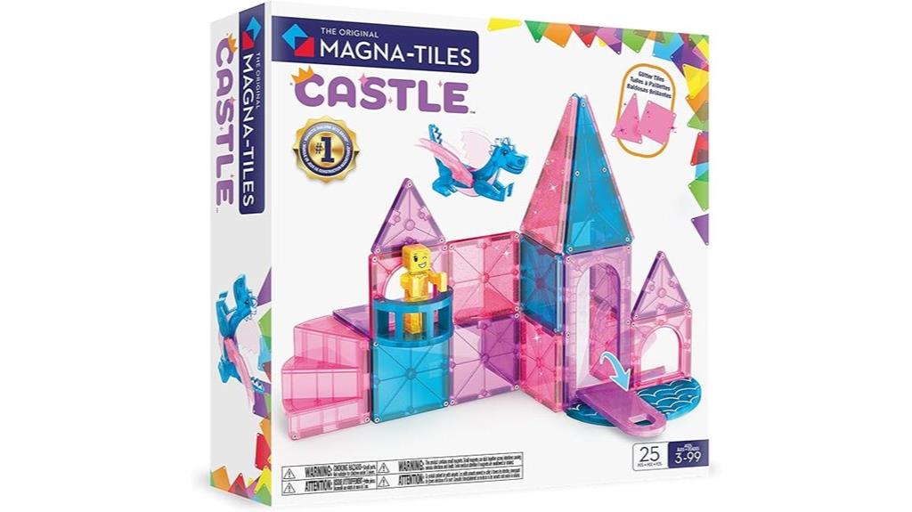 castle themed magnetic tiles