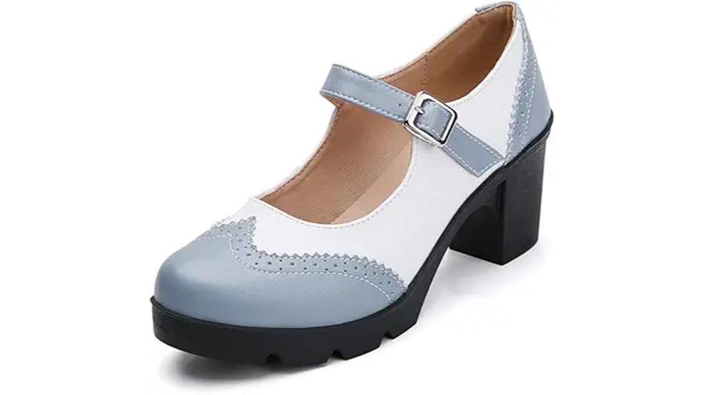 chunky low block heels