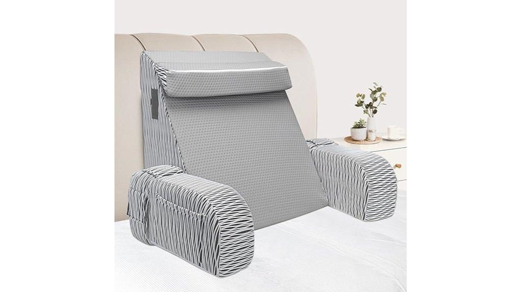 comfortable reading bed pillow