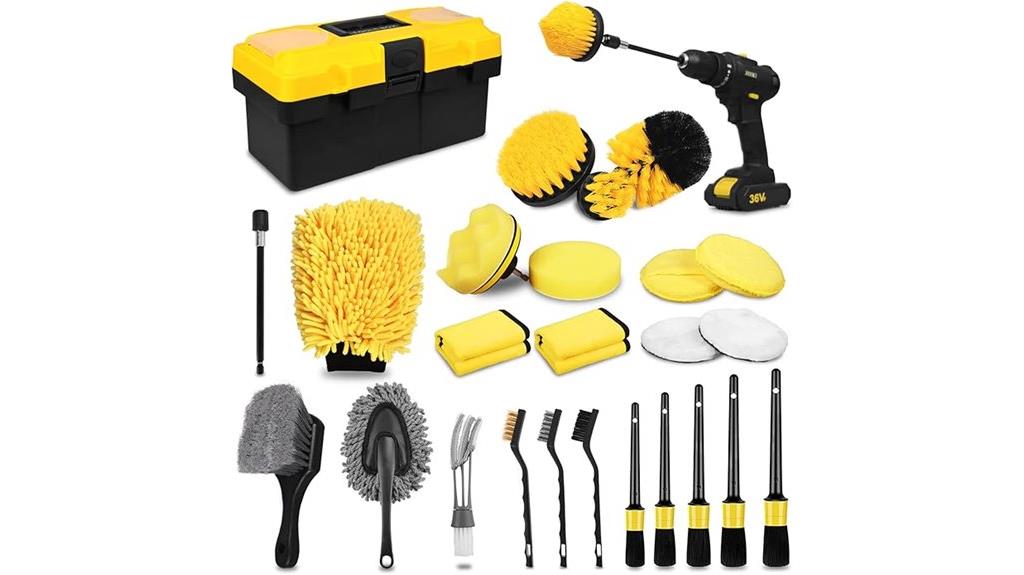 comprehensive car detailing set
