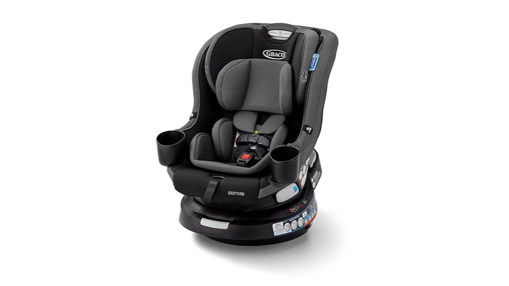 convertible car seat with 360 degree rotation