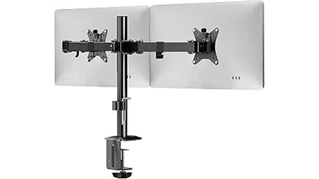 dual monitor arm compatible