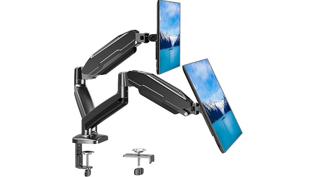 dual monitor mount compatible
