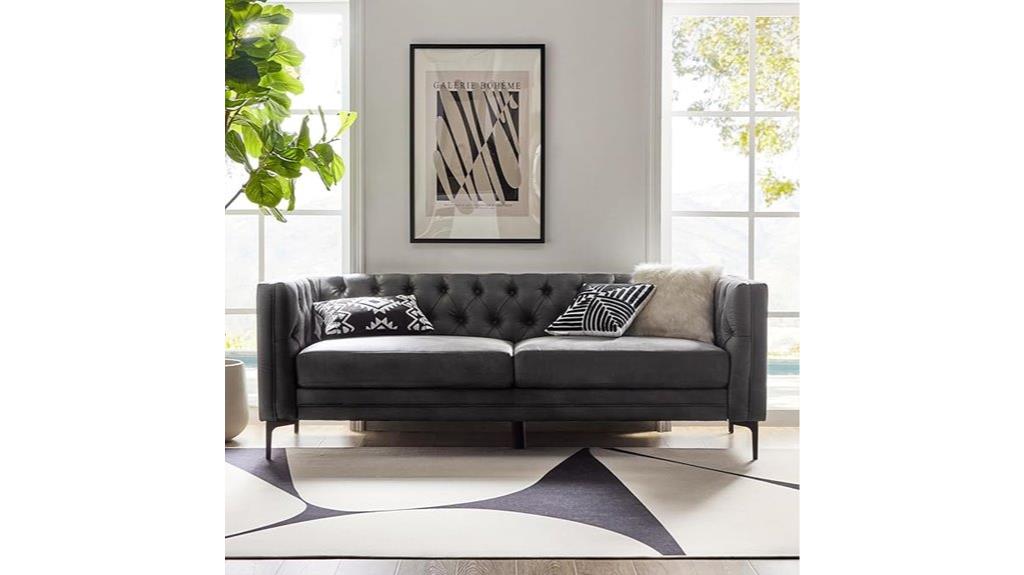 faux leather 3 seater