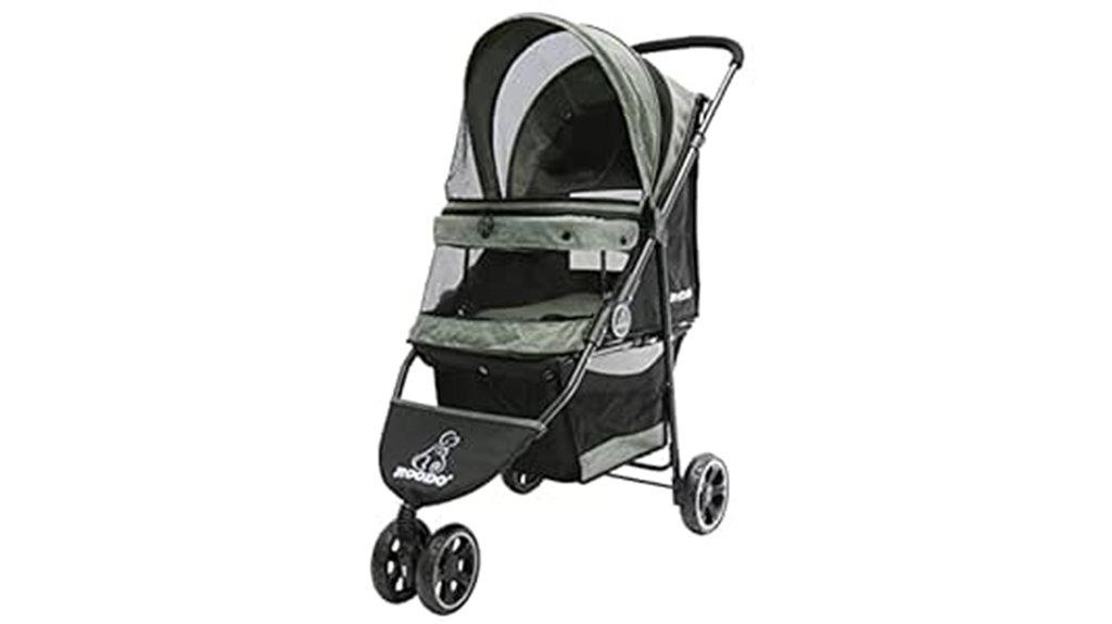 foldable pet stroller for small