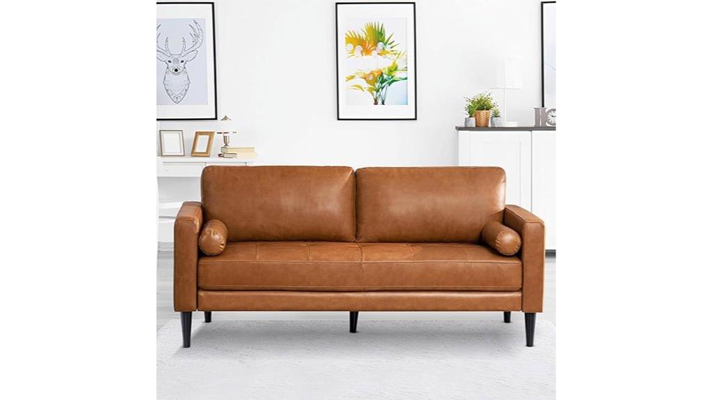 genuine leather couch