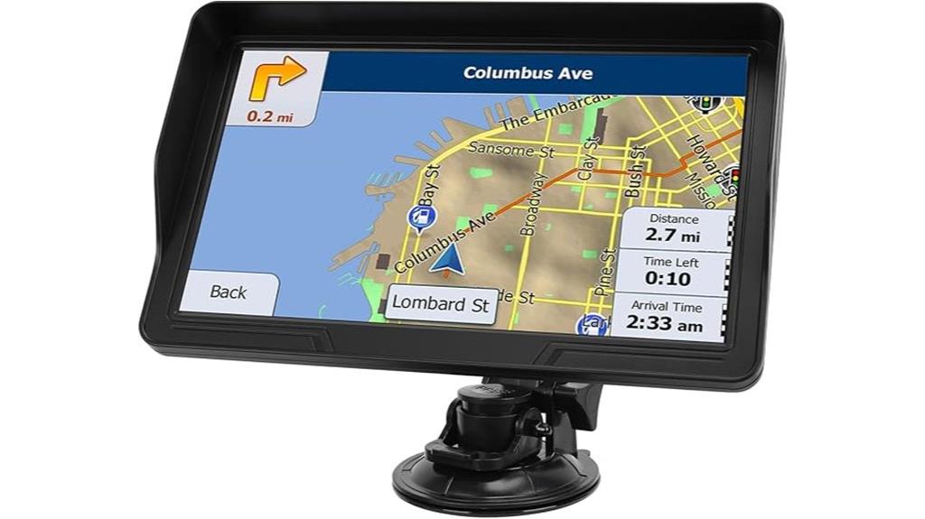 gps navigator with sun visor