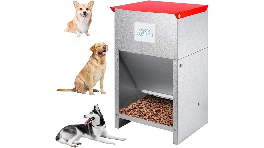 gravity fed pet food dispenser