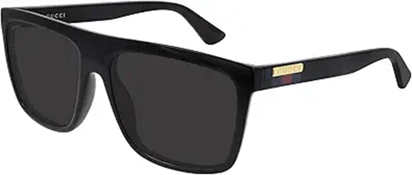 gucci black grey sunglasses
