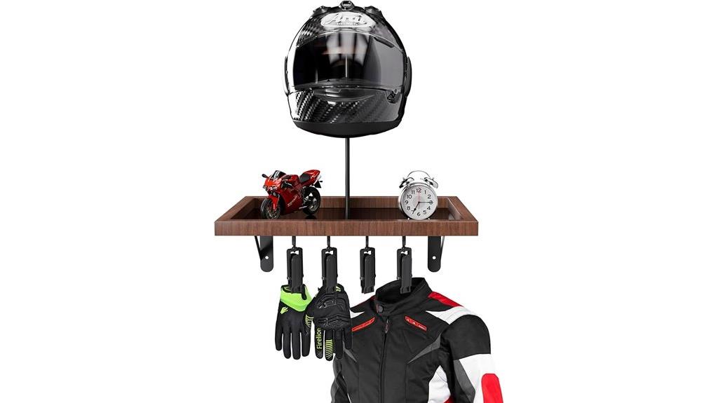 helmet gloves gear storage