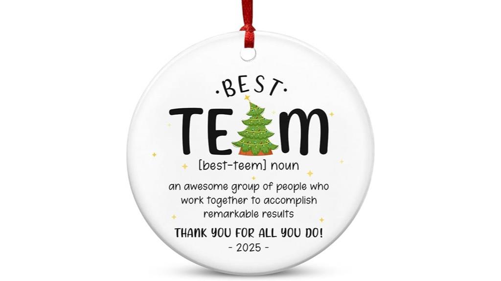 holiday team ornament set