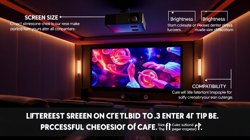 key home theater projector factors