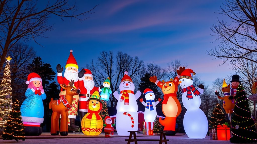 large festive inflatable decorations