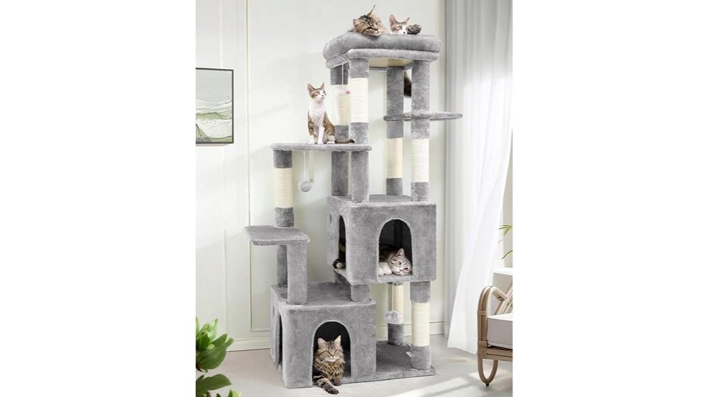 large indoor cat tower