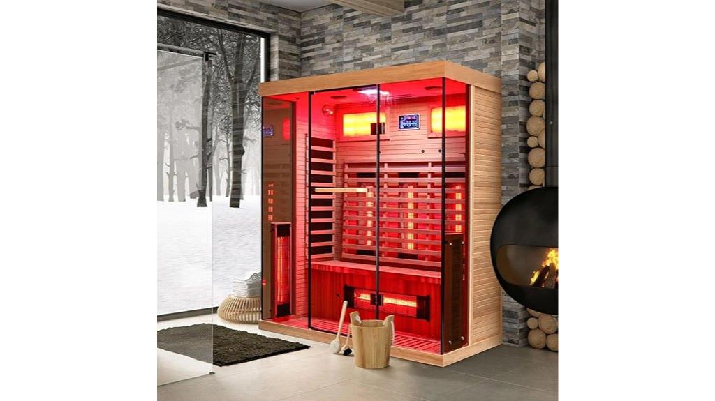 large infrared sauna for multiple
