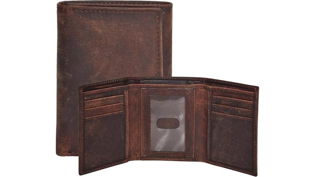 leather rfid slim wallet