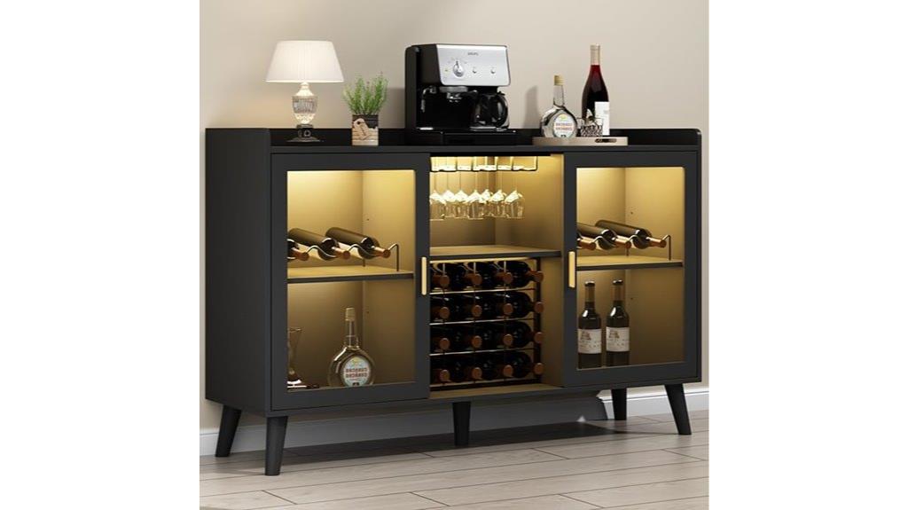 loomie wine bar cabinet