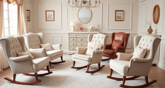 luxurious nursery rocking chairs