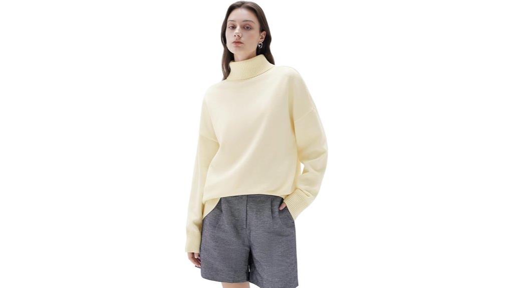 luxurious oversized cashmere sweater