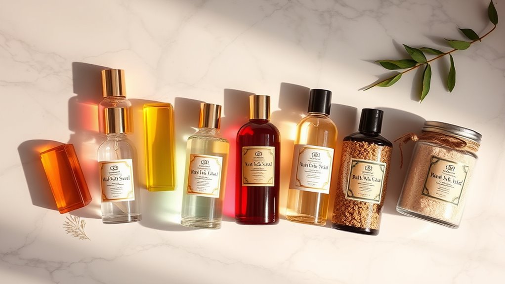 luxury bath oil sets