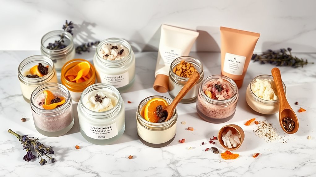 luxury body scrub sets