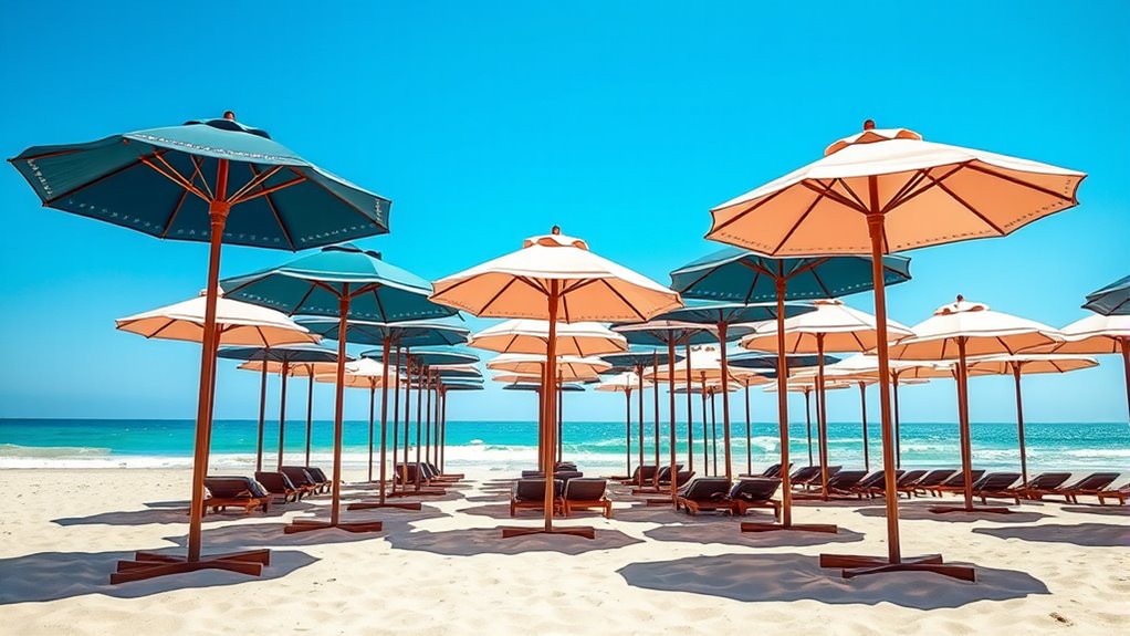 luxury durable beach umbrellas