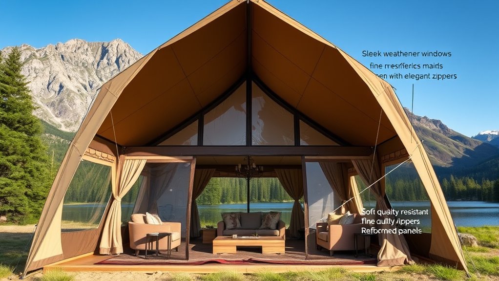 luxury durable camping tents