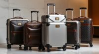luxury durable travel luggage