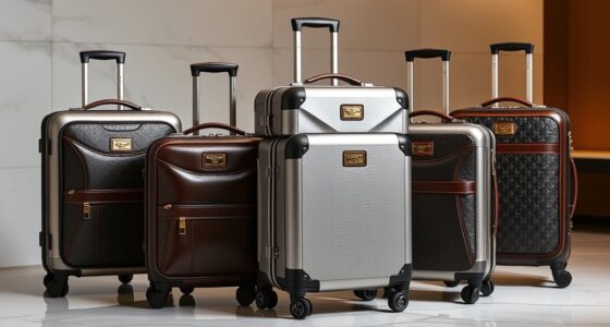 luxury durable travel luggage