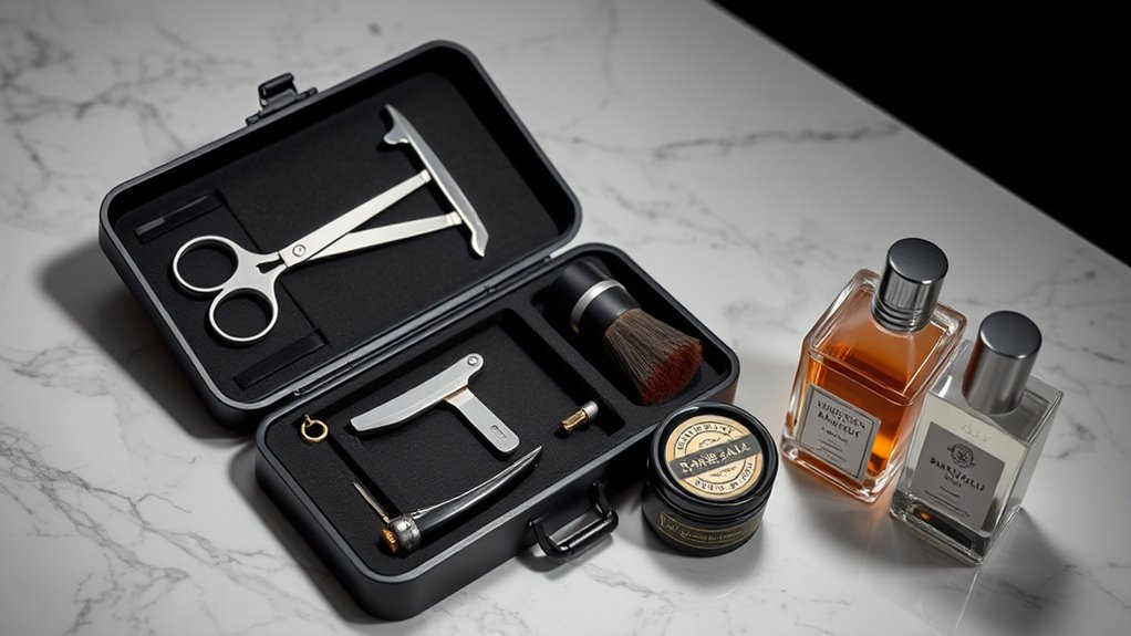 luxury grooming kit features